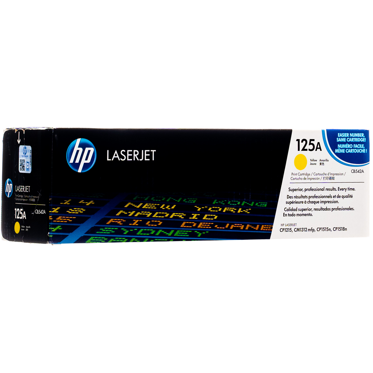 Color toner cartridge CB542A 125A Y (1400 p)