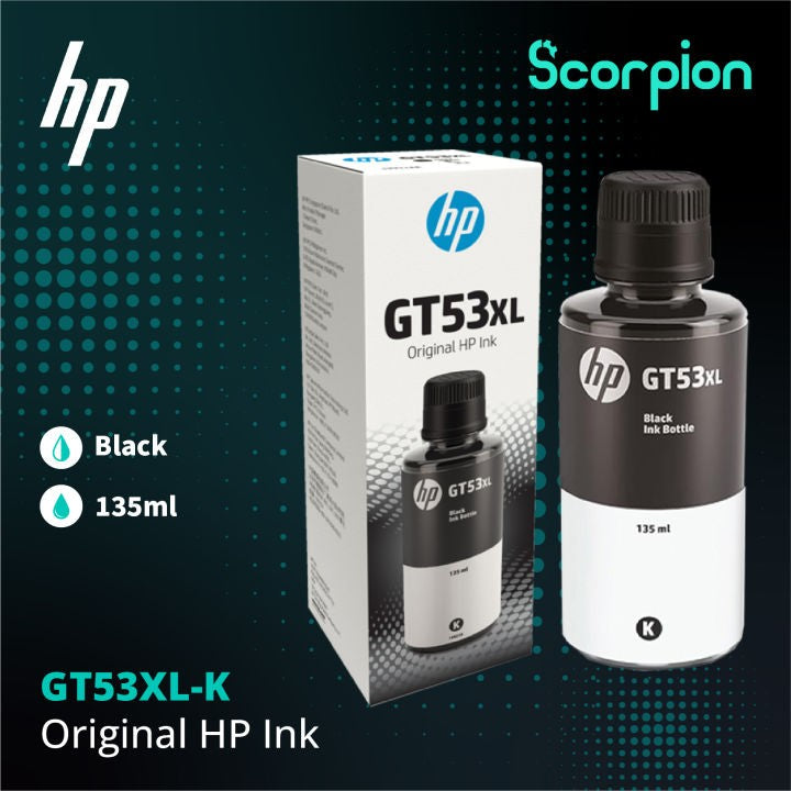 HP GT53XL 135ml Black Original Ink Bottle