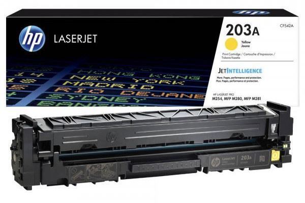 Color toner cartridge CF542A / 203A Y (1300 p)