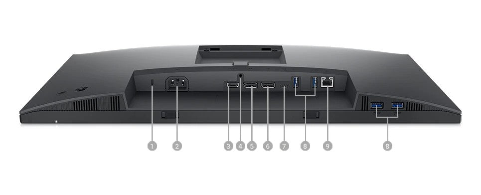 Monitor DELL 23.8" P2422HE USB-C HUB, D-Sub, HDMI, DP, USB-C, RJ-45, IPS, Pivot, 1920x1080, 60Hz