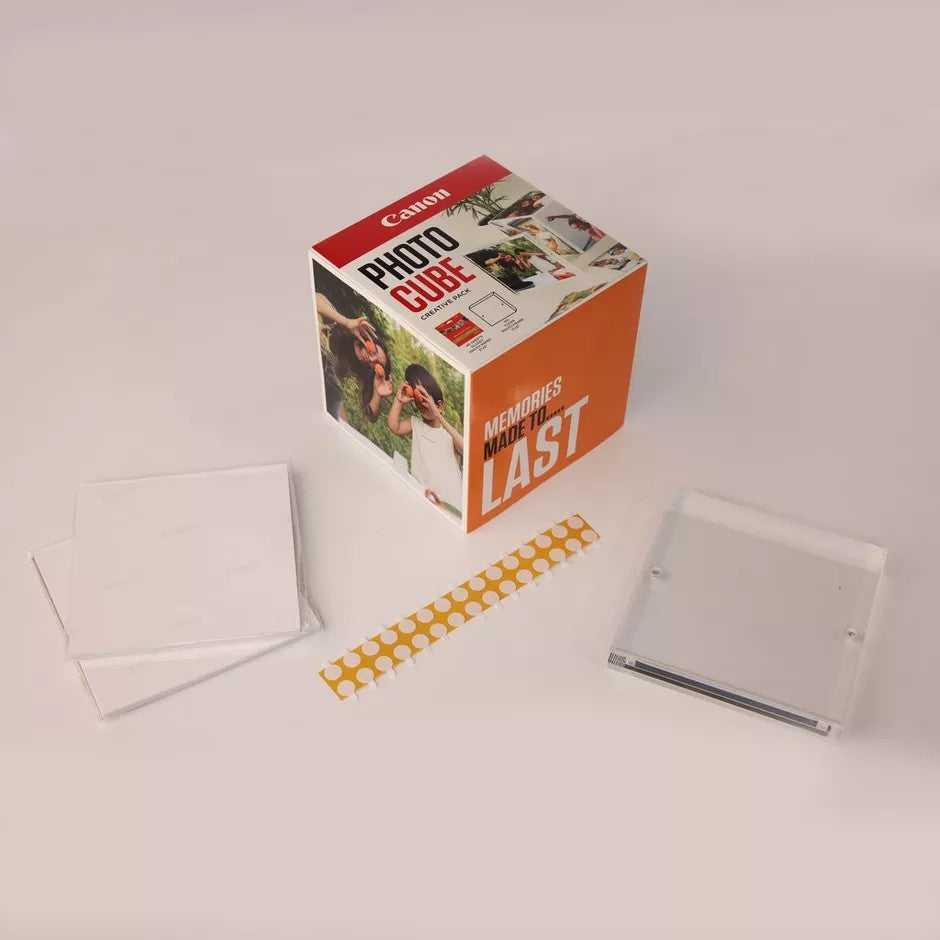 Canon Photo Cube and Frame + PP-201 5x5” Photo Paper Plus Glossy II (40 sheets) - Creative Pack