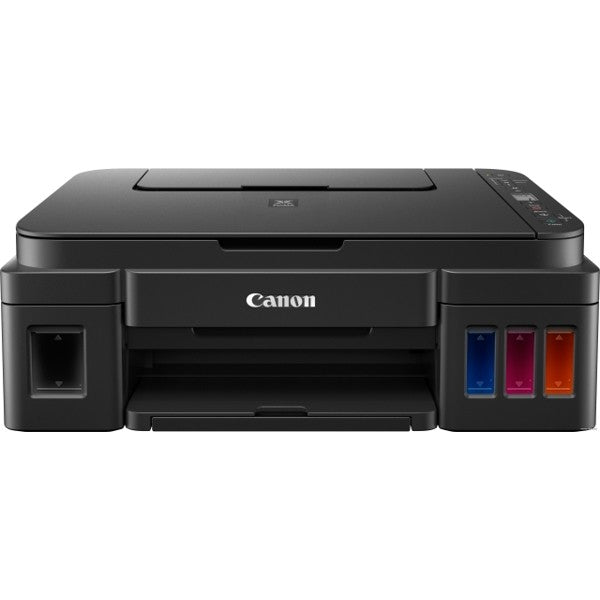 Canon MFP PIXMA G3410 An efficient multi-functional printer, with high yield ink bottles, printing : Up to 4800 x 1200 dpi 2 FINE Cartridges (Black an