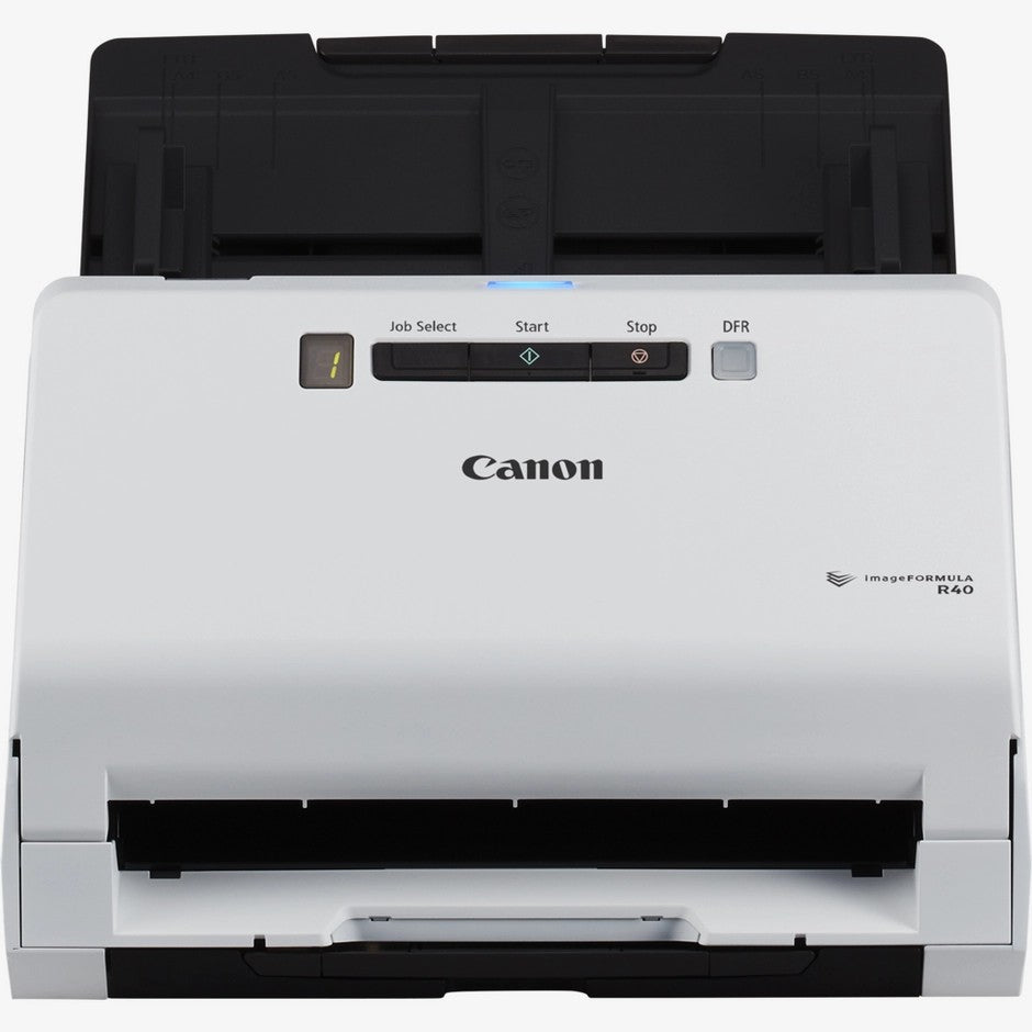 Canon imageFORMULA DRC230 / Black and White 30ppm / 60ipm / Colour 30ppm / 60ipm / Feeder capacity 60-sheets/ Retard Roller Method / 150 x 150dpi, 200