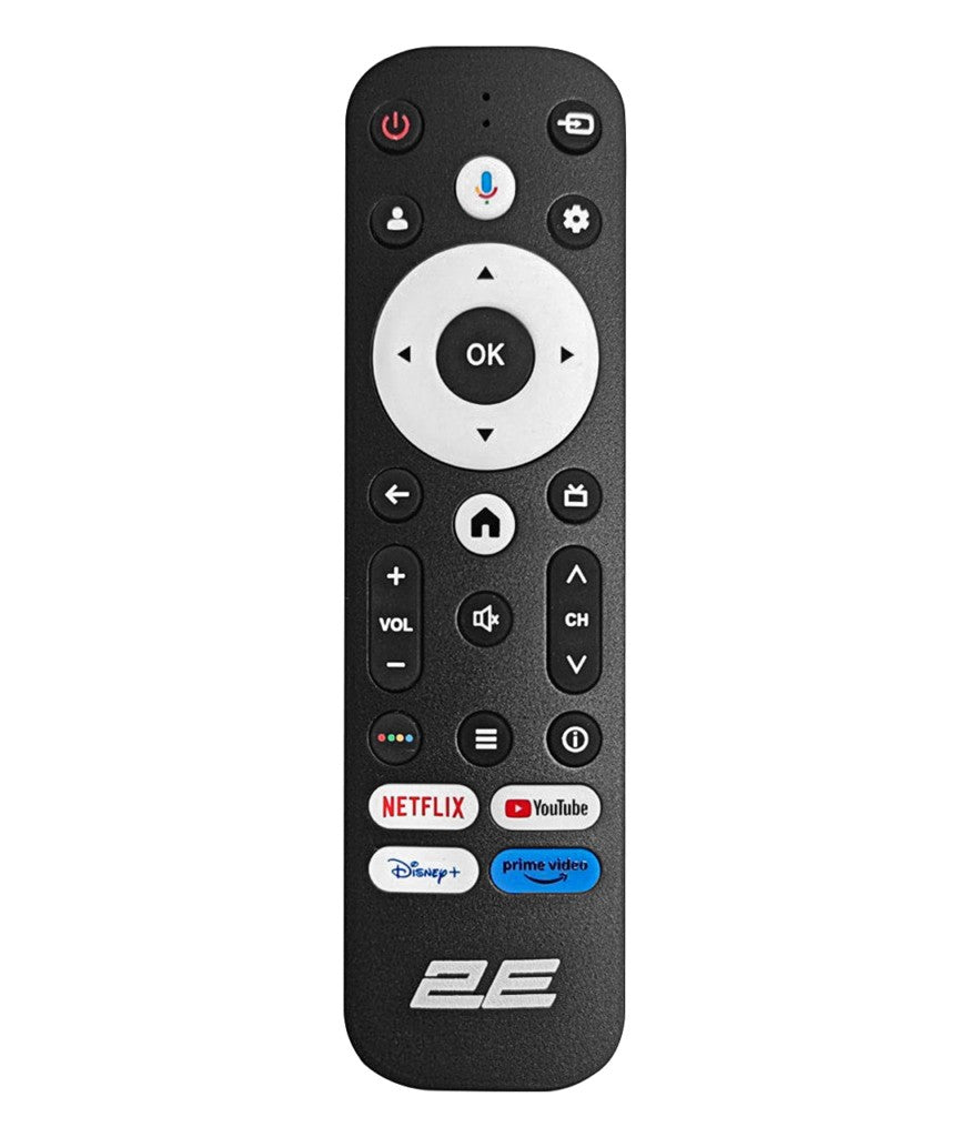 TV Set 43" 2E QLED 4K 60Hz Smart Google TV Black