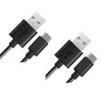 2E Cable USB-A - USB-C Glow 1m Black