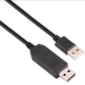 2Е Сable USB-A > DC 5.5х2.5mm charge 1m, 12V/1A, black