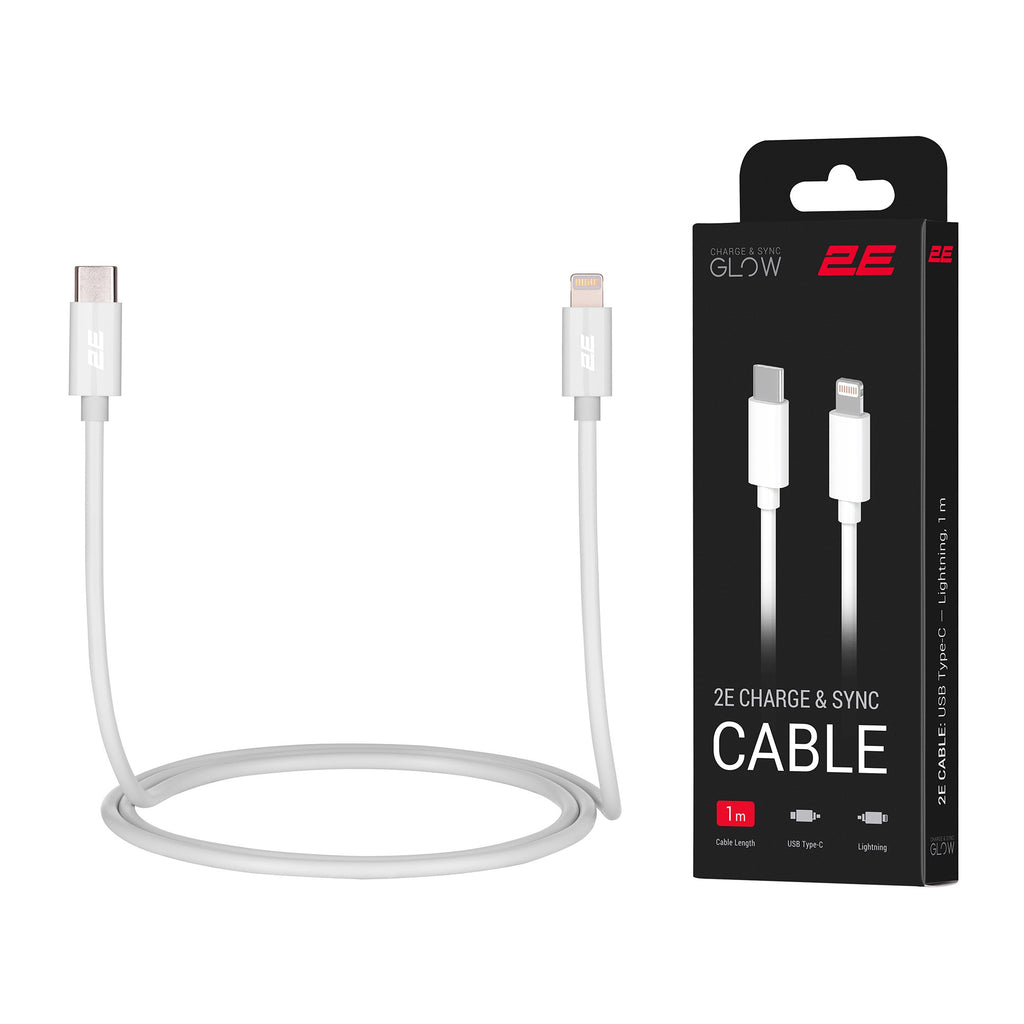 2E Cable USB-A - Lightning Glow 1m White