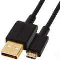 2E Cable USB-A - microUSB Glow 1m Black