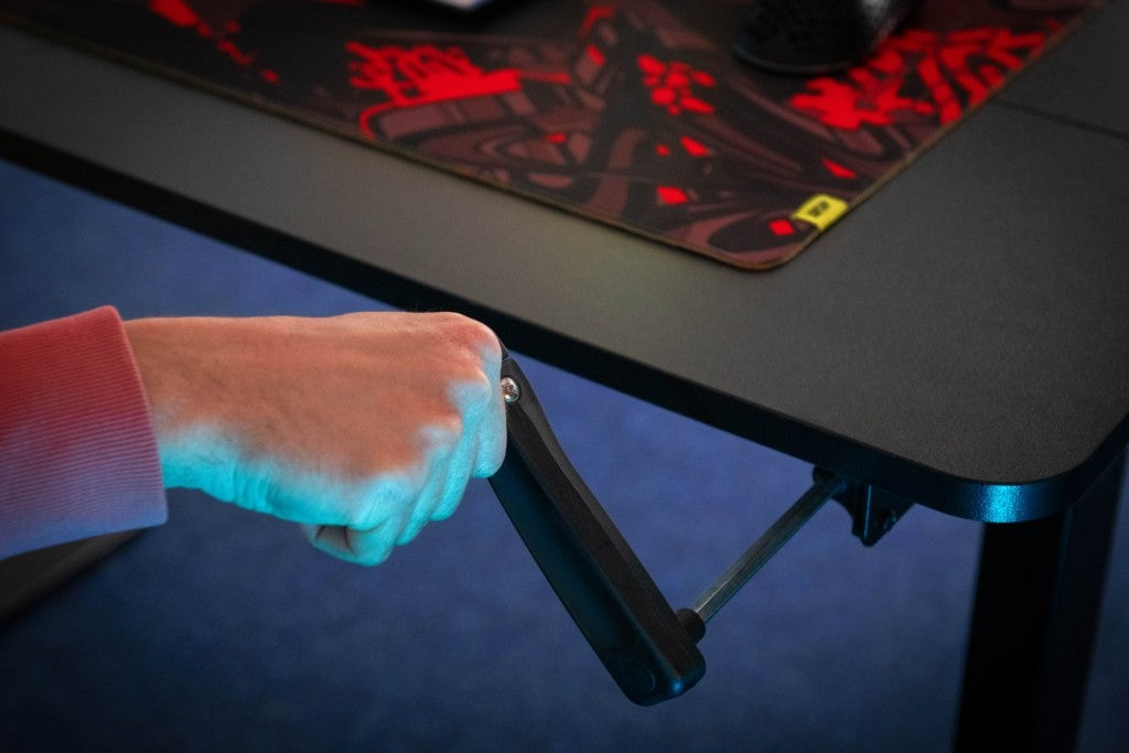 2E Computer table CE150WDARK-MOTORIZED, height adjustment, electric motor 220V, 62/128x150х75cm, Wood Dark