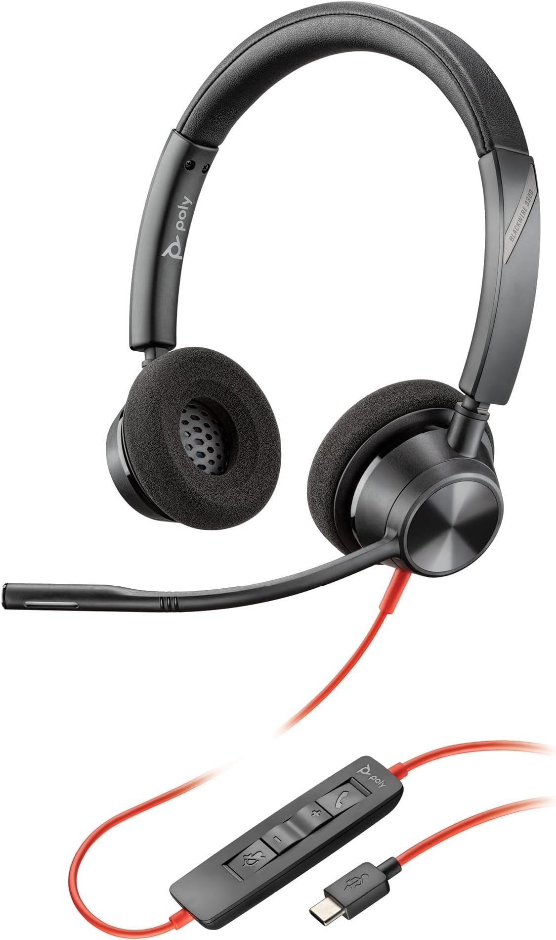 2E PC headset mono On-ear CH12 USB, omni-mic, 2m, black