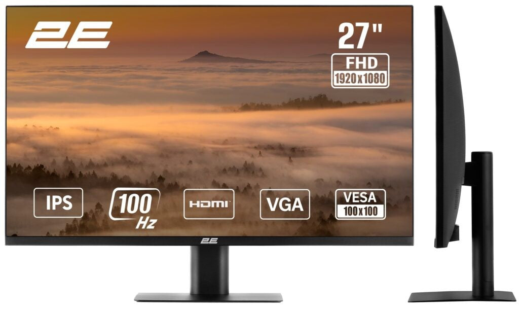 Monitor 2E 27" F2725B D-Sub, HDMI, IPS, 100Hz