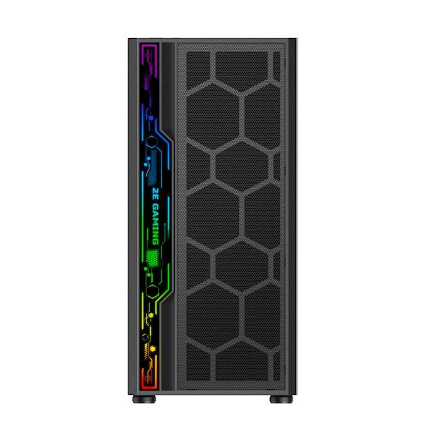 2E GAMING Computer case SPERO (G2052), MidT, 2xUSB2.0,1xUSB3.0, 1x120mm ARGB+strip,TG (side panel),without PSU,black