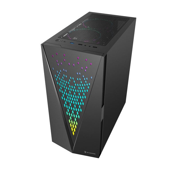 2E GAMING Computer case GALAXY (G2055) MidT, 2xUSB2.0,1xUSB3.0, 3x120mm ARGB+strip,TG (side panel),without PSU,black