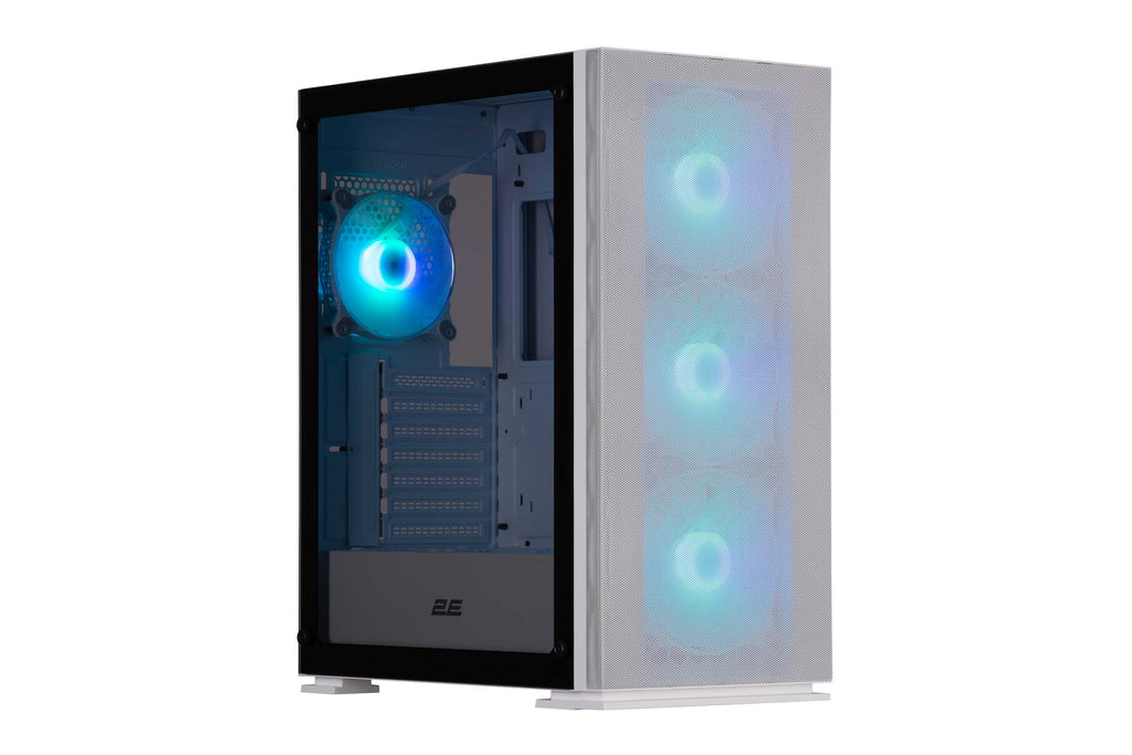 2E GAMING PC case Virtus Neo G3301NW without PSU, 2xUSB3.0, 1xUSB2.0, 3x140mm ARGB, 1x120mm ARGB, VGA 340mm, LCS ready, controller with remote, TG Sid