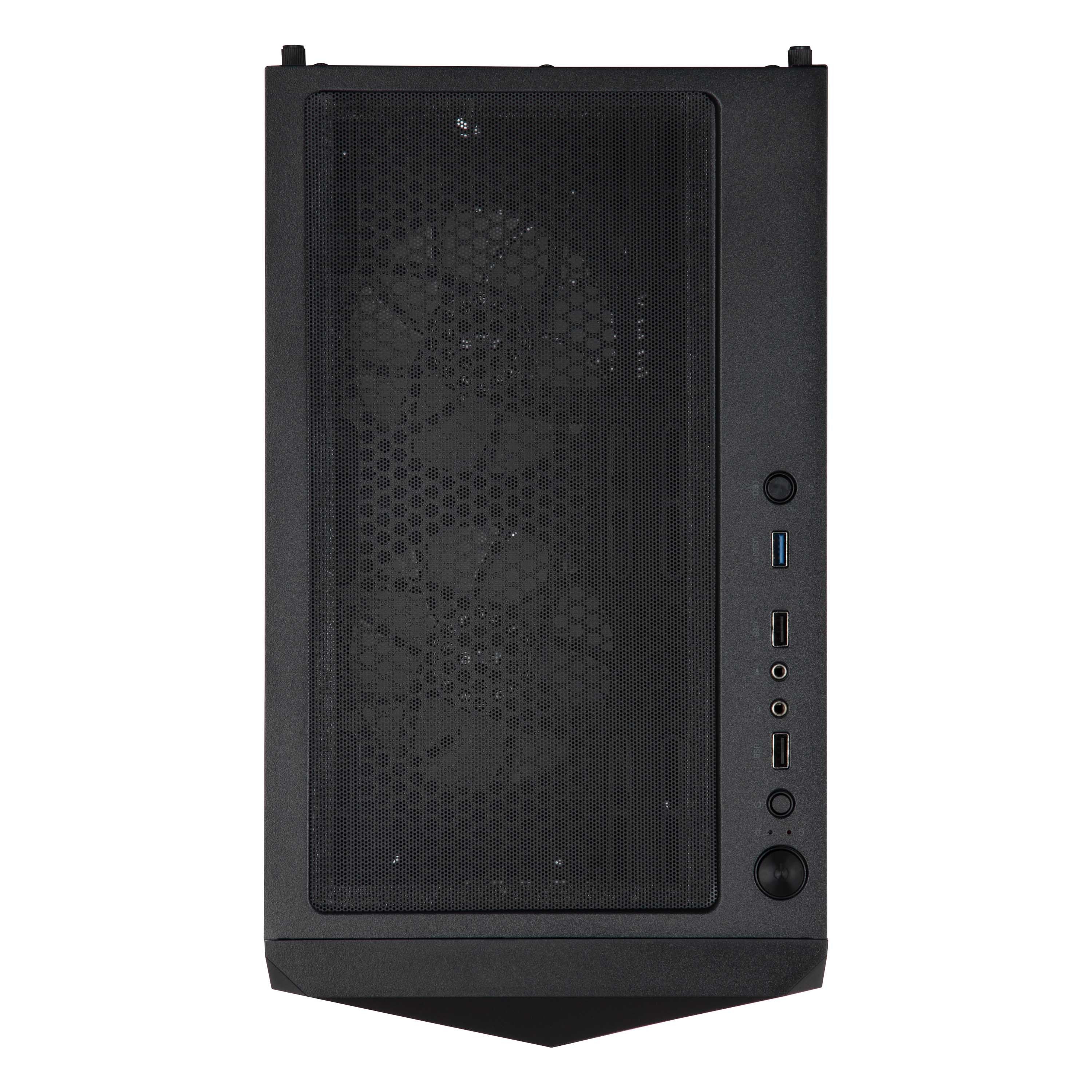 2E GAMING PC case Aruba G3313W, without PSU, 1xUSB3.0, 2xUSB2.0, 5x120mm ARGB, VGA 330mm, LCS ready, HUB, TG Side Panel, ATX, white