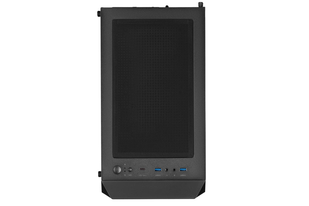 2E GAMING Computer case HEXAGON (G338) MidT,2xUSB2.0,1xUSB3.0, 1x120+3x120ARGB ,TG (side panel),without PSU,black