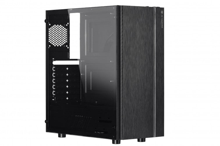 2E Gaming Computer case Fantom GK701B, without PSU, 2xUSB 3.0, 1xUSB Type-C, 4x120mm ARGB, controller with remote, TG Side/Front Panel, mATX, Black