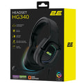 2E GAMING Headset HG340, mini-jack/dual 3.5mm, RGB, 2m, black