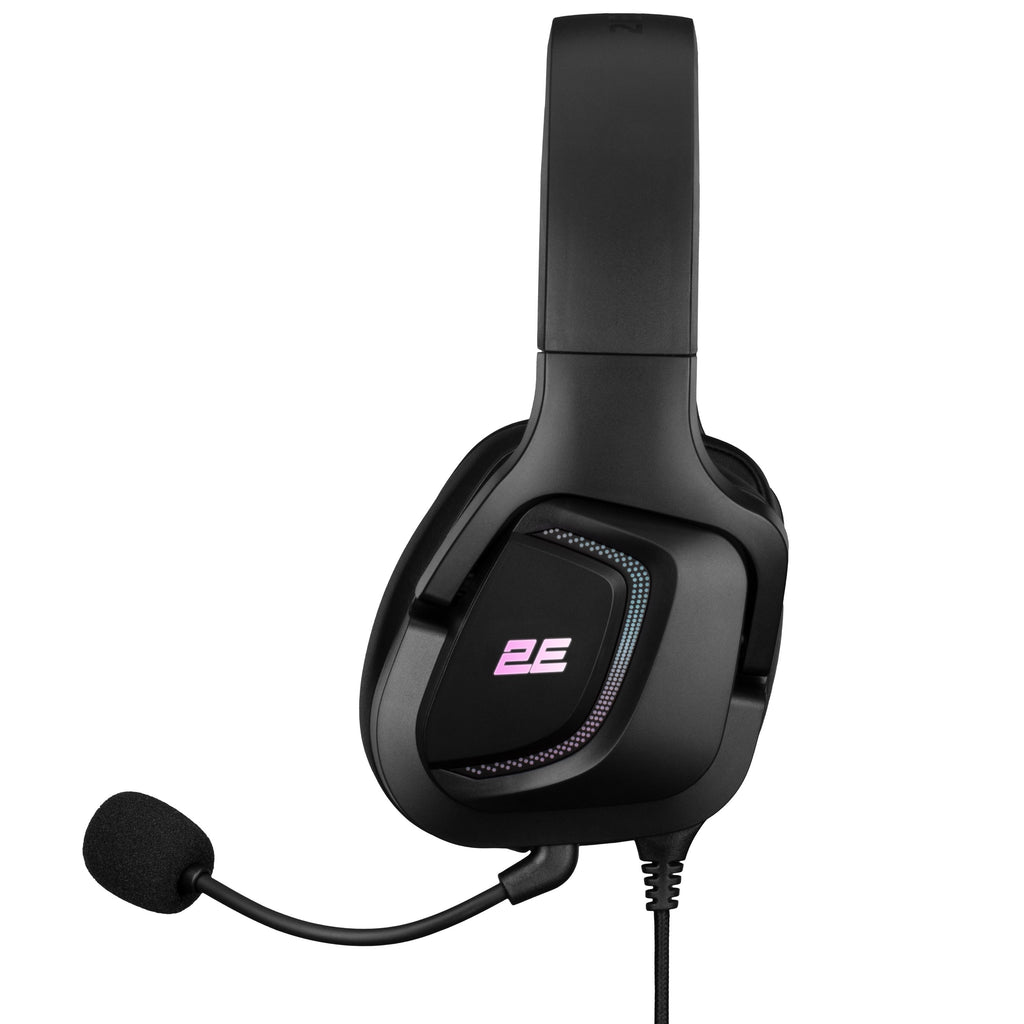 2E GAMING Headset HG340, mini-jack/dual 3.5mm, RGB, 2m, black