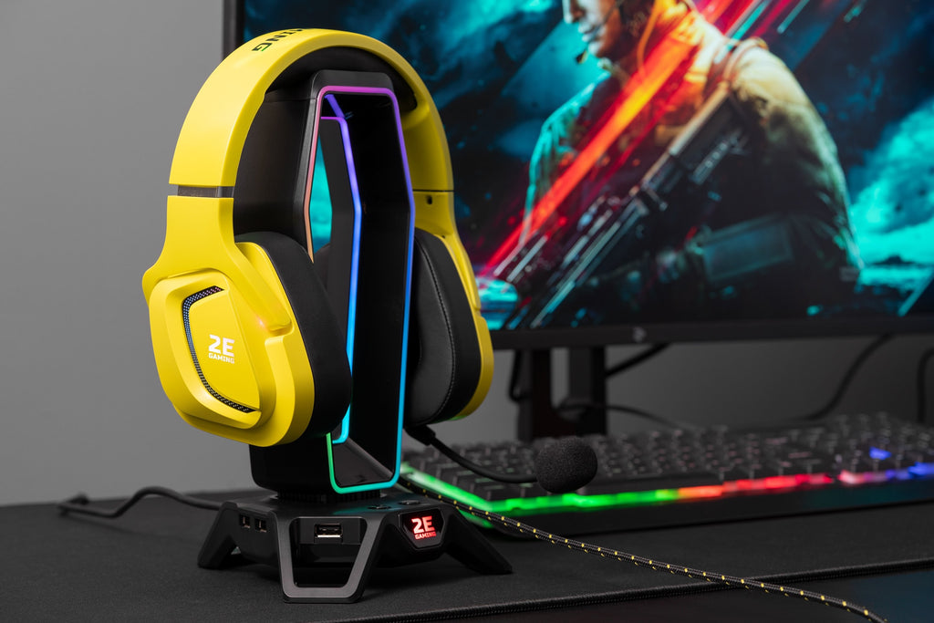 2E GAMING Headset HG340 RGB USB 7.1 Yellow