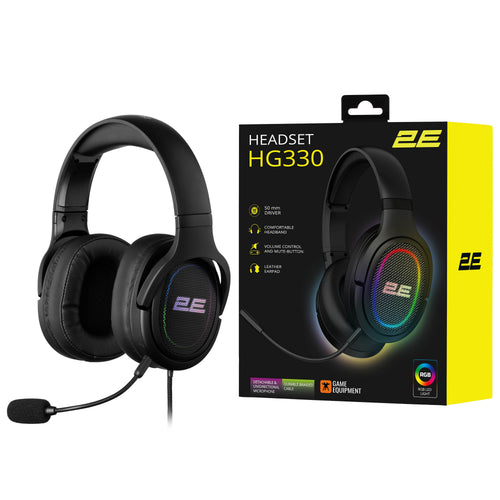 2E GAMING Headset HG355, 7.1, mini-jack/dual 3.5мм/USB-A, 1.5/1.5/0.2m, white