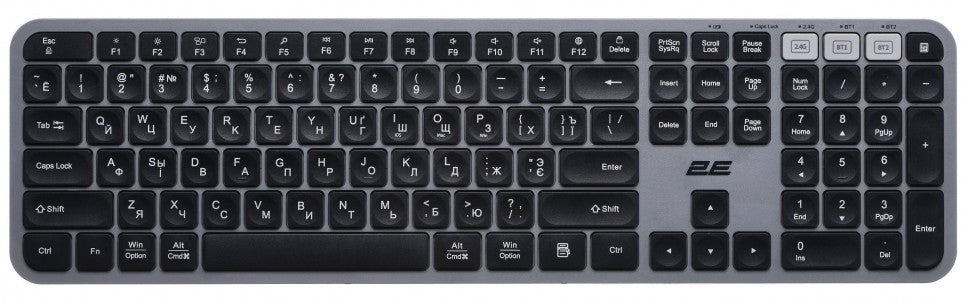 Keyboard 2E KS240 WL BT Gray