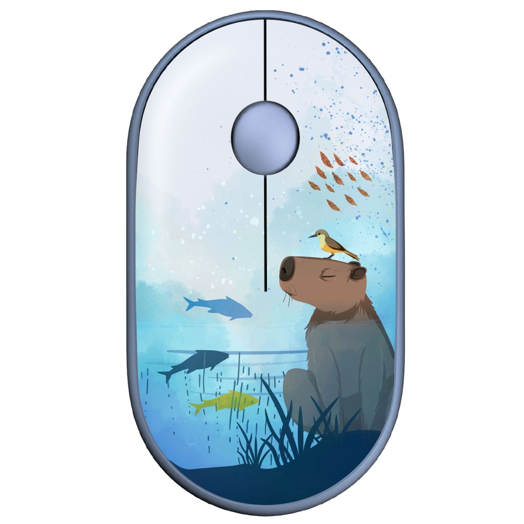 2E Mouse MF300 CAPYBARA:SWIM Silent WL BT, Blue