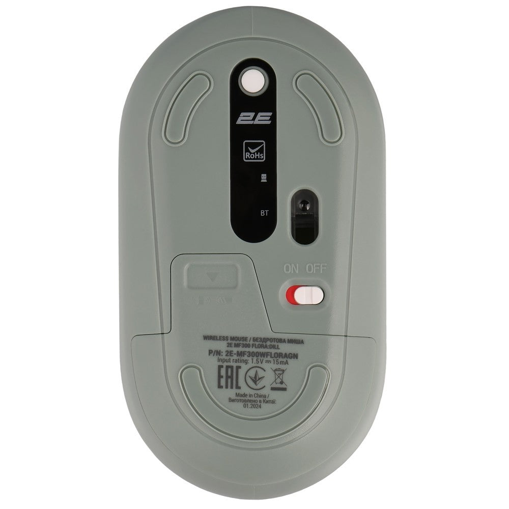 2E Mouse MF300 FLORA:DILL Silent WL BT, Green