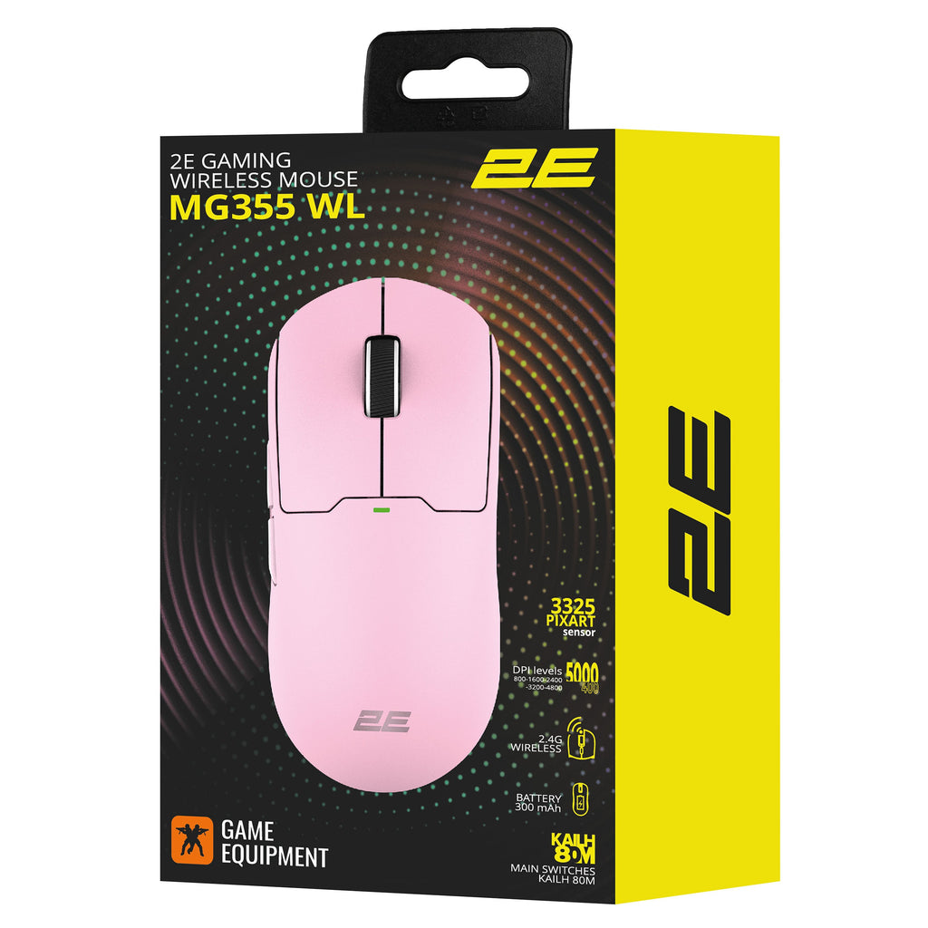 2E GAMING Mouse MG315, USB-A, pink