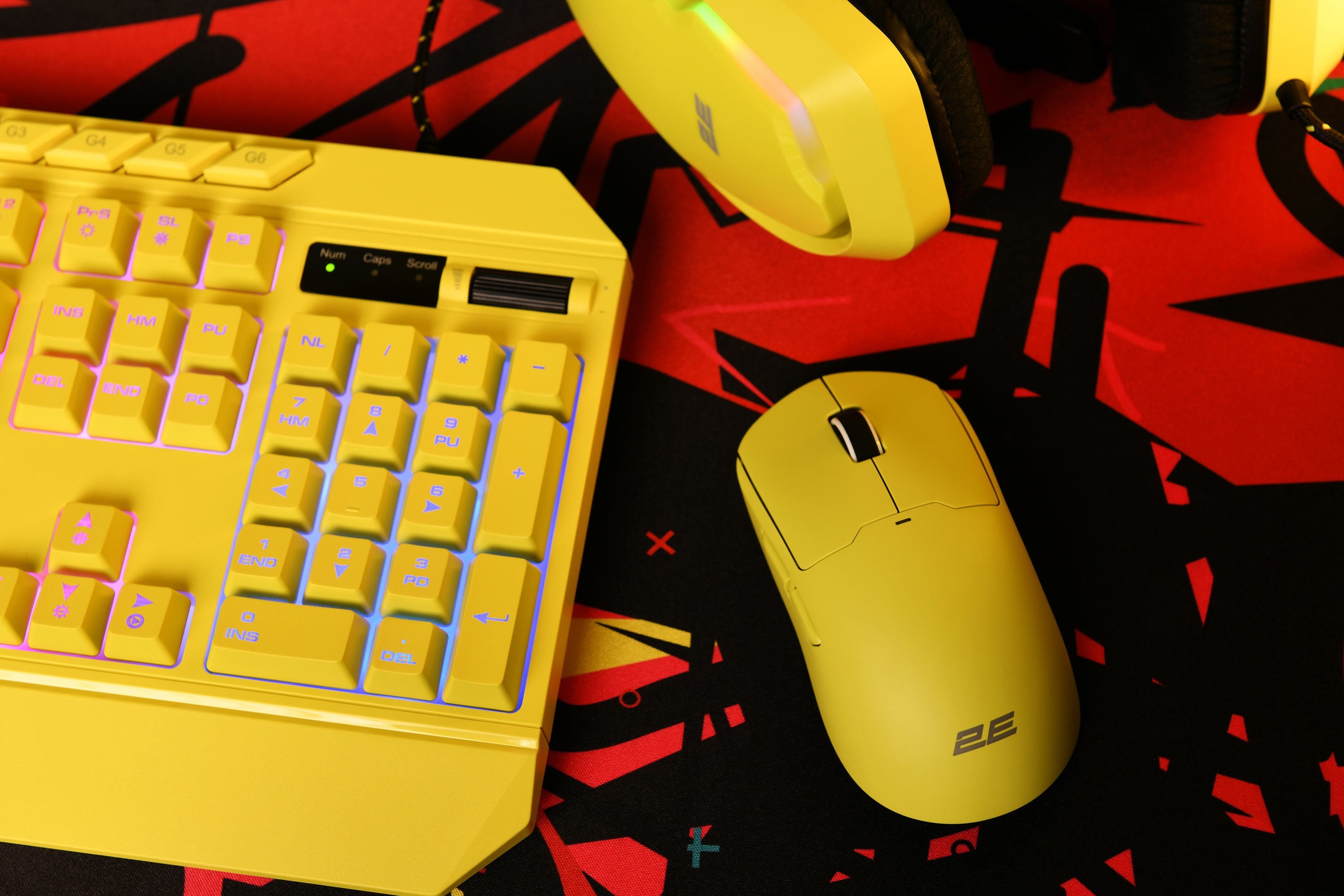 2E GAMING Mouse MG315, USB-A, yellow