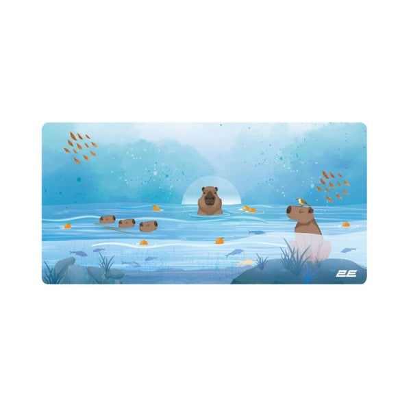 2E Mouse Pad CAPYBARRA, L(800x400x2mm), blue