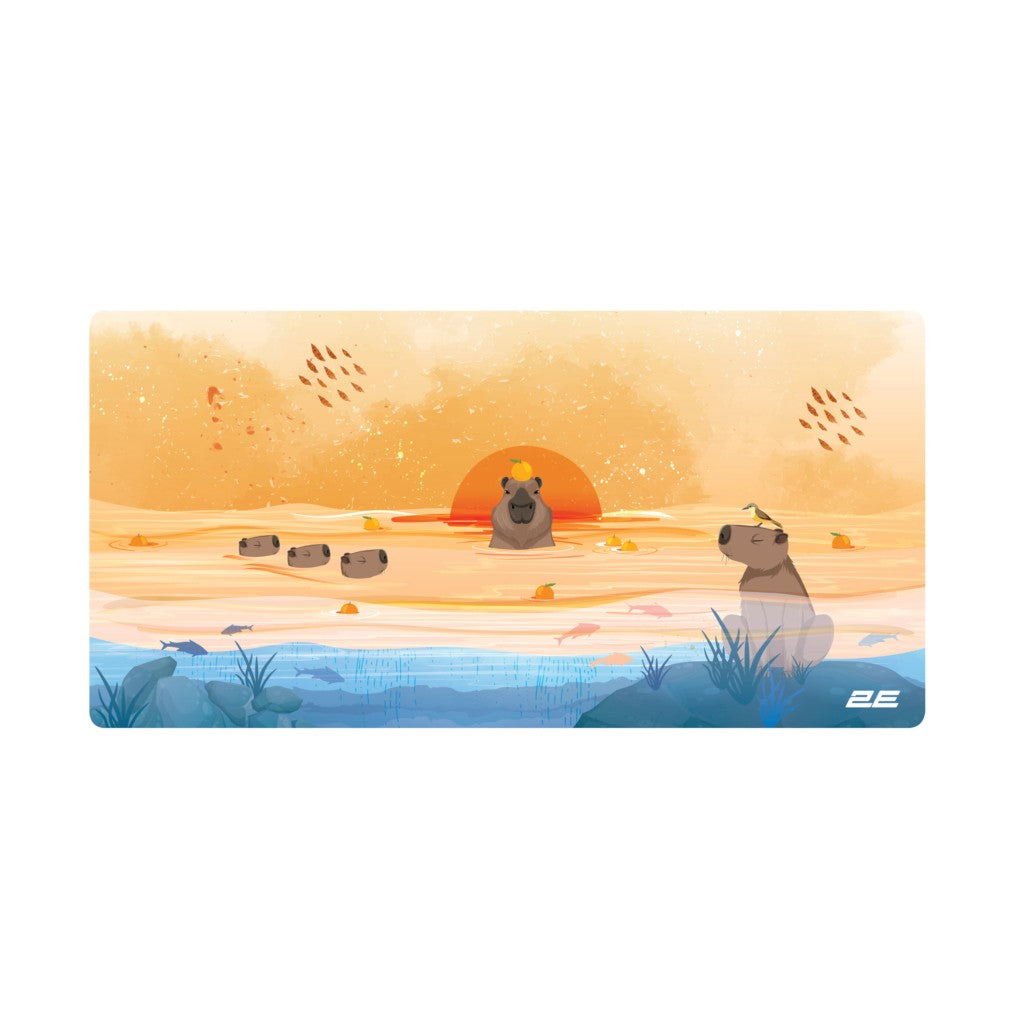 2E Mouse Pad CAPYBARRA, L(800x400x2mm), blue