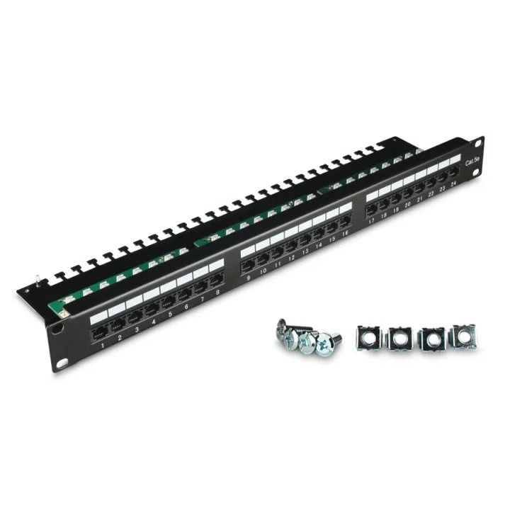 2E patch panel UTP cat 5e 24port