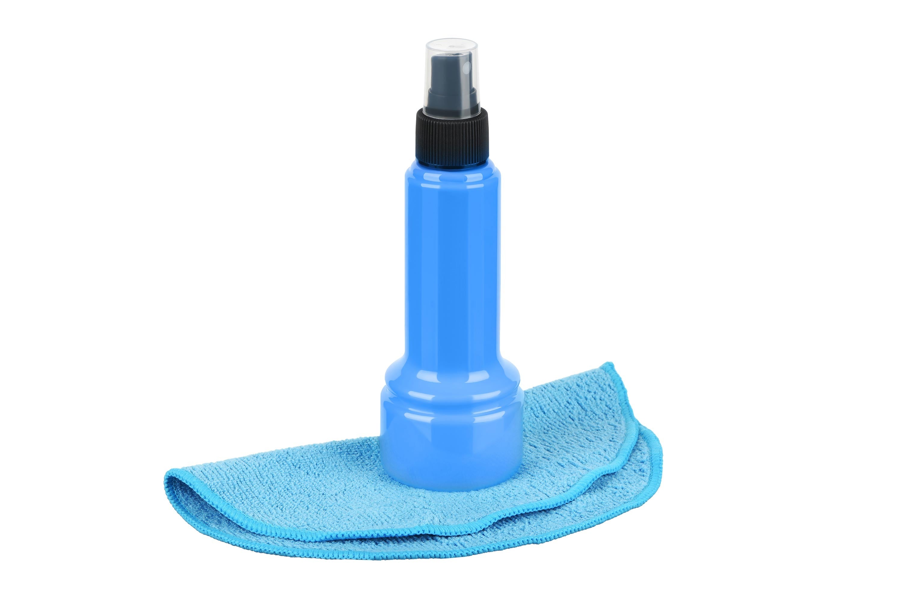 Cleaning kit 2E PILL for office equipment (liquid 140ml, whipe 20cm), white-blue