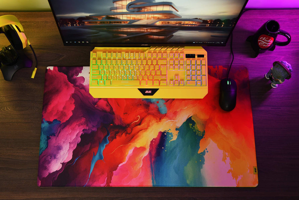 2E GAMING Mouse Pad PRO Speed D01, XL (800x450x3mm), multicolor