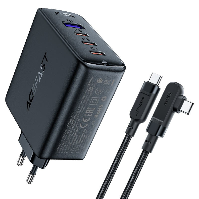 2Е Wall Charger 3xUSB GaN 65W, white