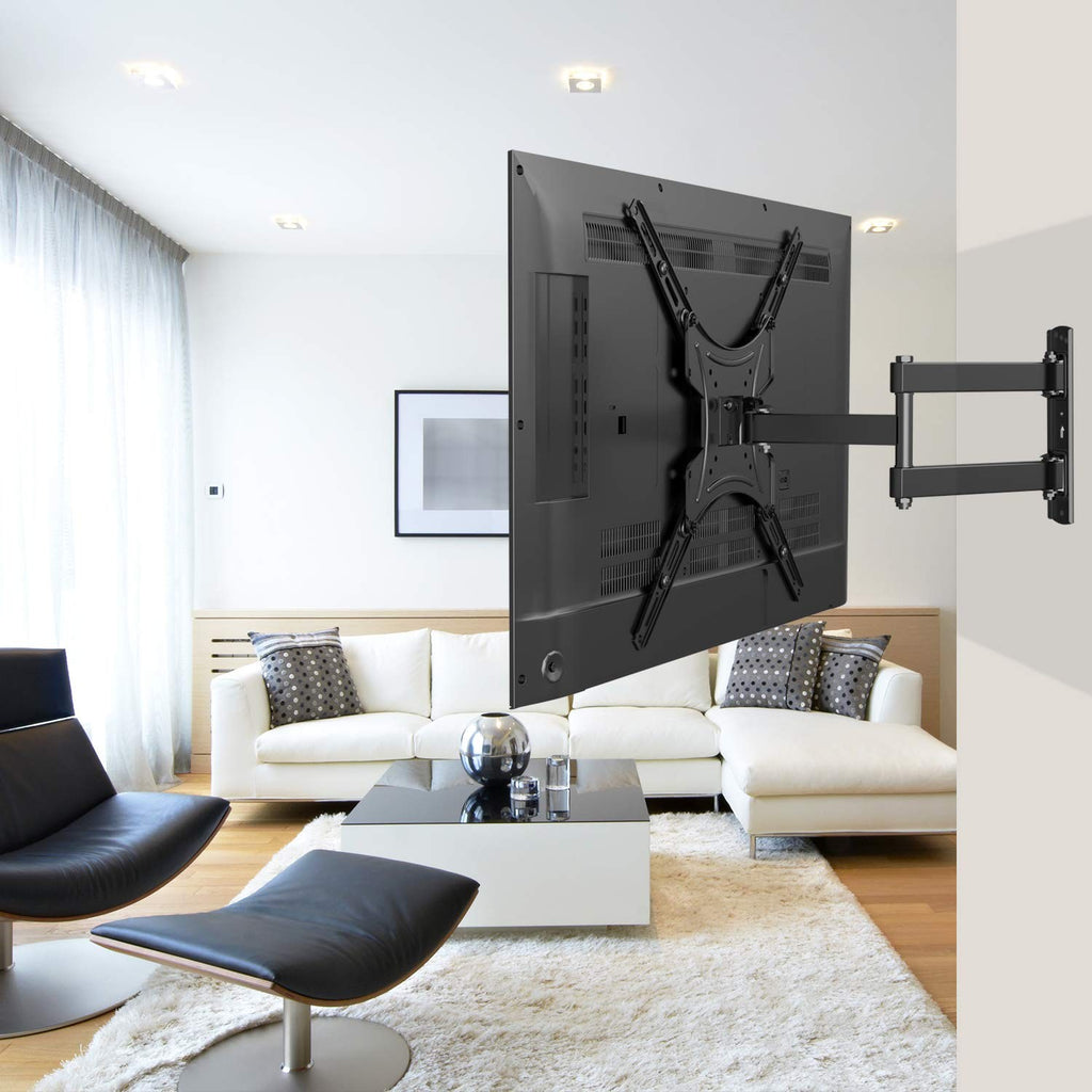 Tilt-swivel TV mount 43-80" 2E Kokbu, extension 1m