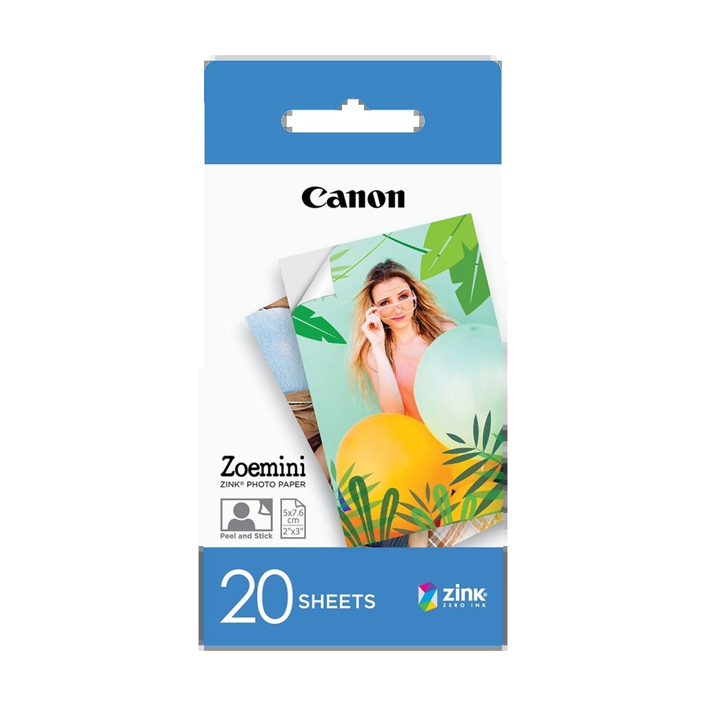 ZINK PAPER ZP-2030 20 SHEETS EXP HB For Zoemini