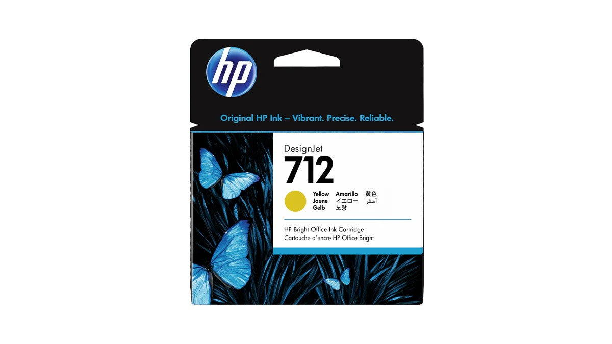 3ED69A HP 712 29ml Yellow Ink Cartridge