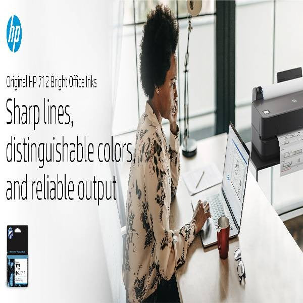3ED70A HP 712 38ml Black Ink Cartridge