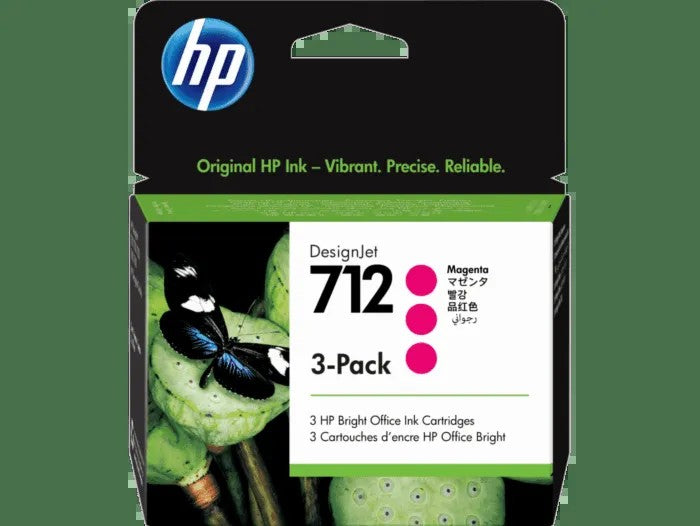 HP 712 3-pack 29-ml Magenta DesignJet Ink Cartridge