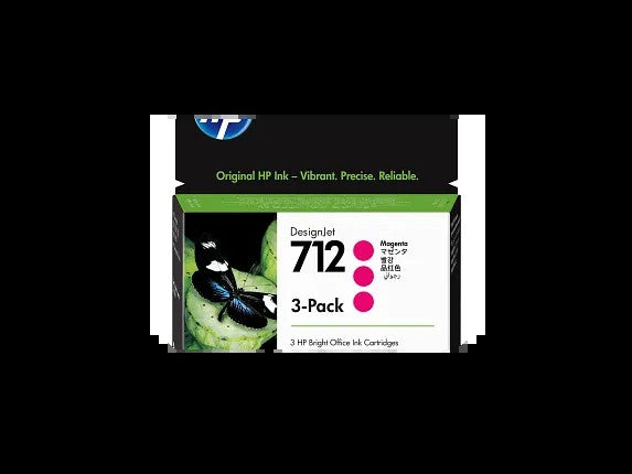 HP 712 3-pack 29-ml Magenta DesignJet Ink Cartridge