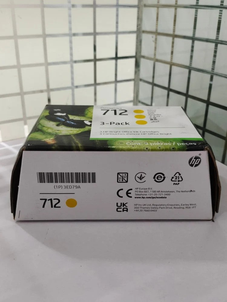 HP 712 3-pack 29-ml Yellow DesignJet Ink Cartridge
