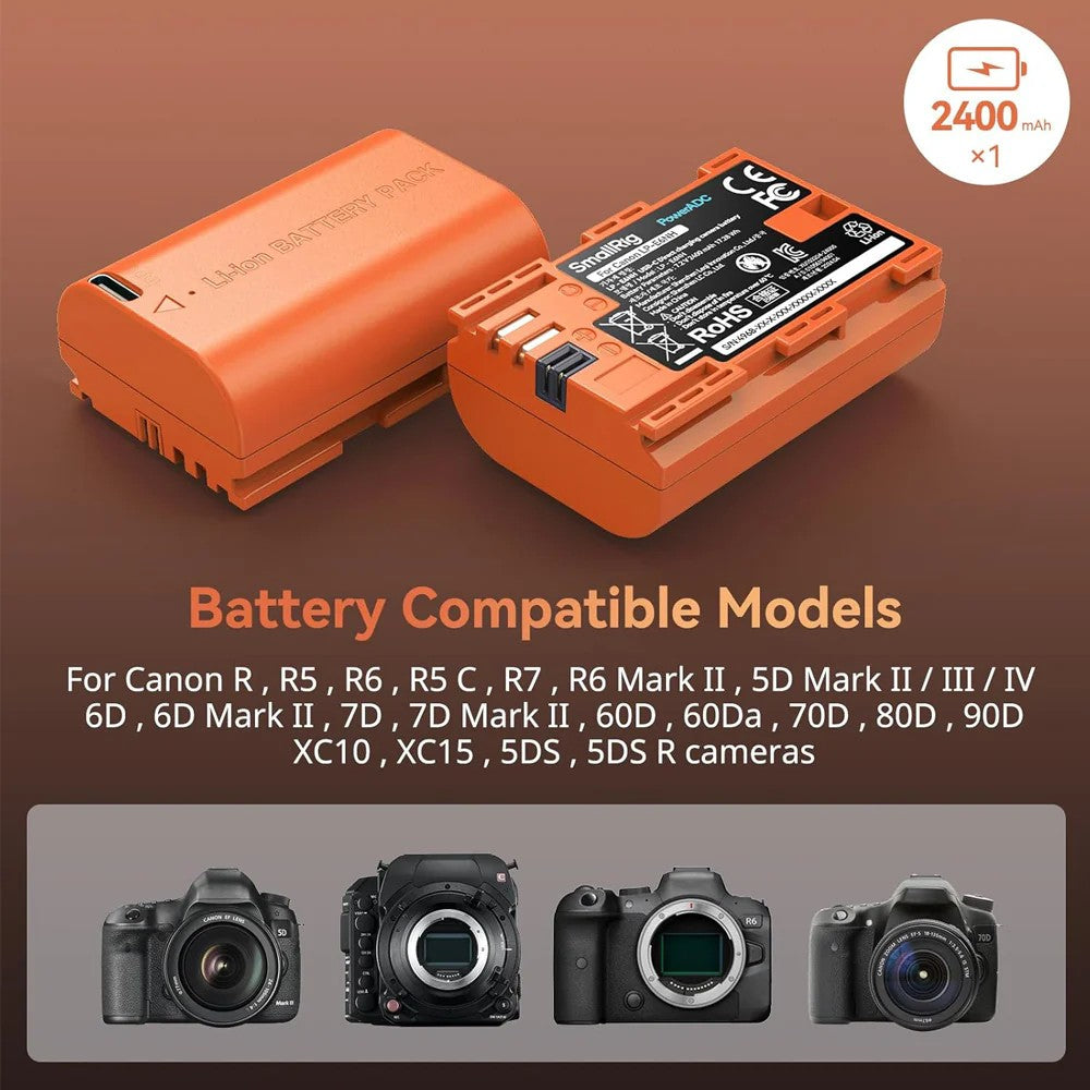 LP-E6NH Lithium-Ion Battery (5DIV , R5C, 90D ,R6 6D , EOS R)