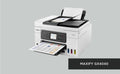 Canon MFP MAXIFY GX7040, A4 24/15.5 ipm / 600x1200dpi, Duplex,ADF, Wi-Fi, Ethernet, USB, 45K p/m (GI-46) ) (Black: 6,000 pages (Economy mode 9,000 pag