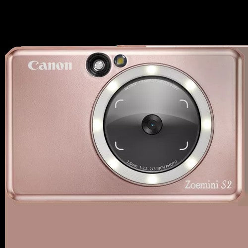 Zoemini S2 2 in 1 Mini Photo Printer Camera with ZINK technology Rose Gold