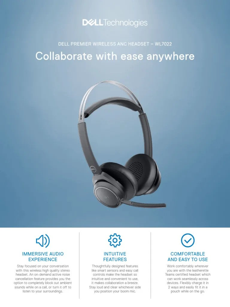 DELL Premier Wireless Headset Ear Cushions -HE724