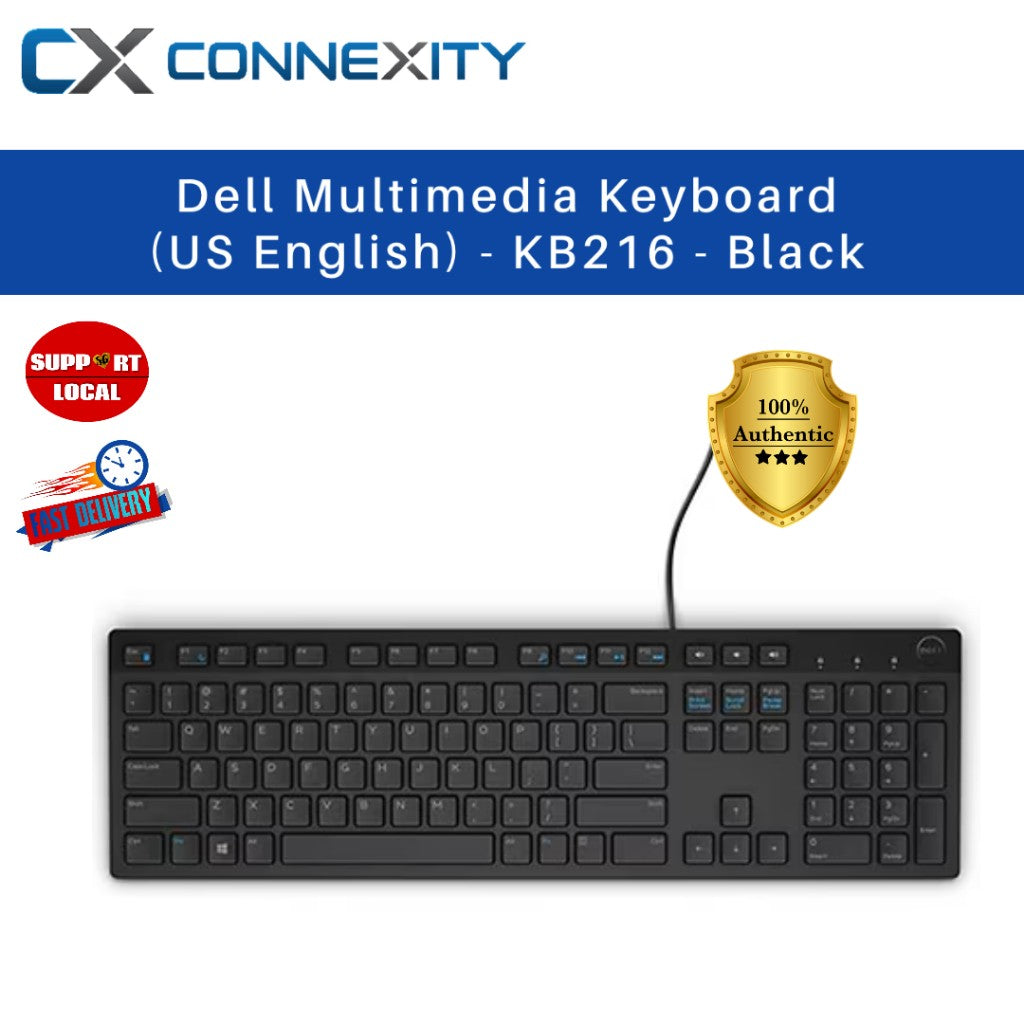 DELL Multimedia Keyboard-KB216 - Black US only