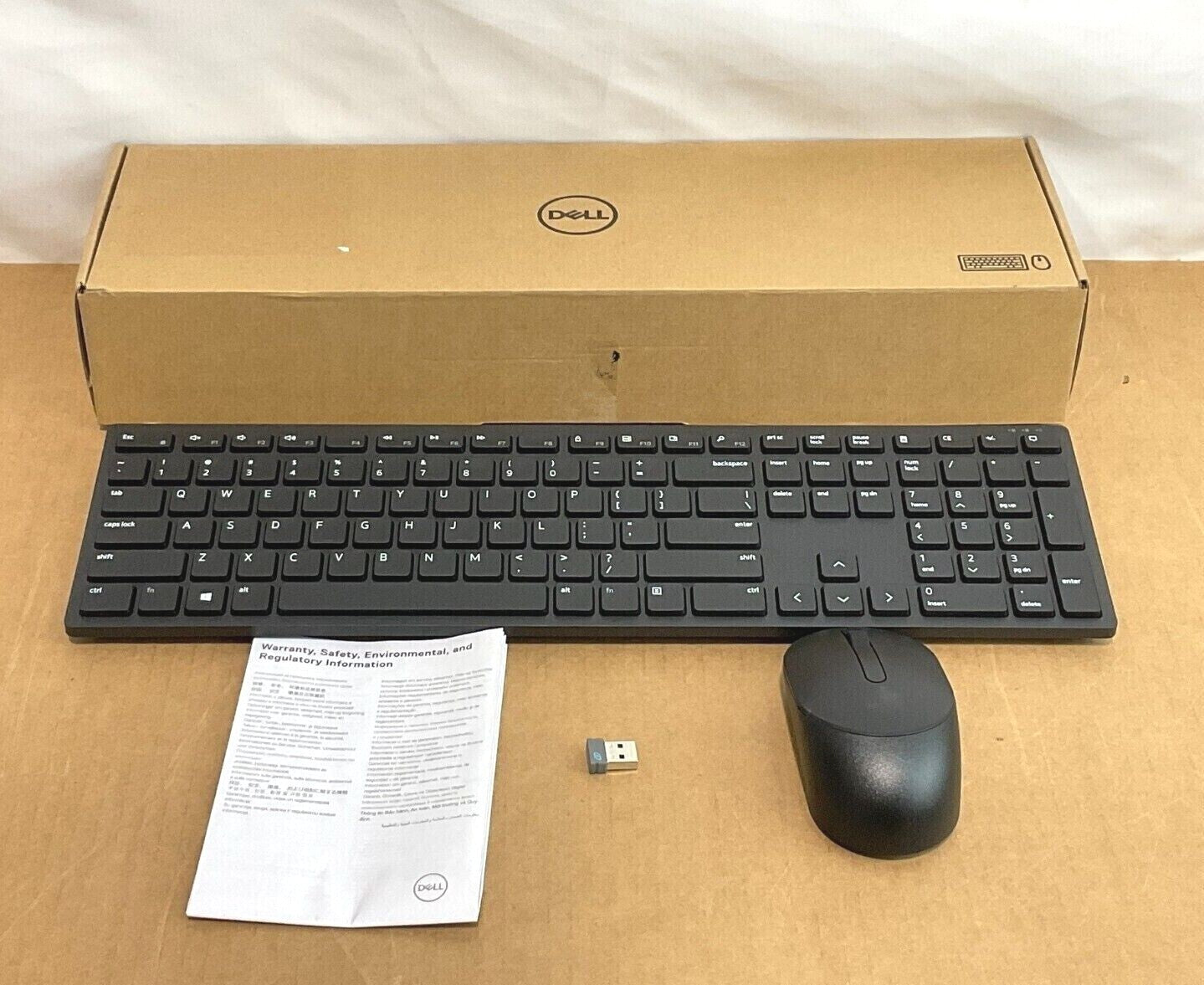 DELL Pro Wireless Keyboard and Mouse - KM5221W - Russian (QWERTY) - Black