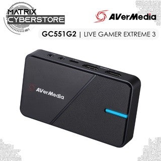 AVerMedia Video capture device GC551G2 Extreme 3, 2160p60(pass-trought), 2160p30(record), black